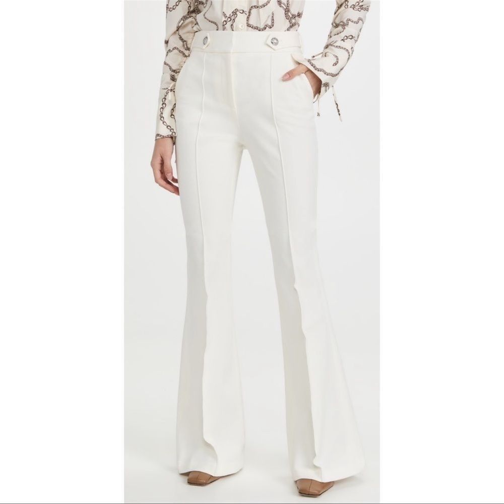 VERONICA BEARD Elsbury crepe flared pants in Size 8